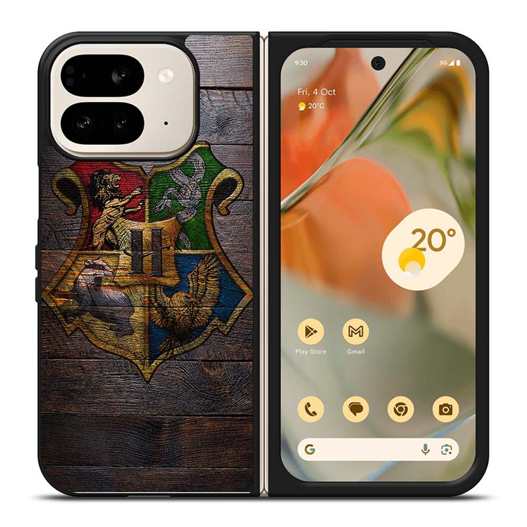 HOGWARTS HARRY POTTER WOODEN LOGO Google Pixel 9 Pro Fold Case Cover