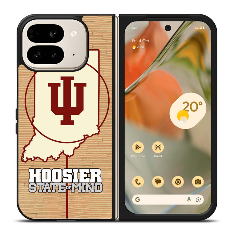 HOOSIER STATE OF MIND INDIANA WOODEN LOGO Google Pixel 9 Pro Fold Case Cover