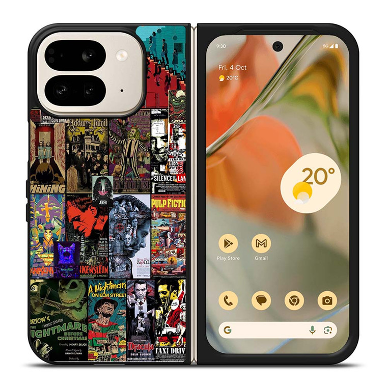 HORROR MOVIE COLLAGE Google Pixel 9 Pro Fold Case Cover