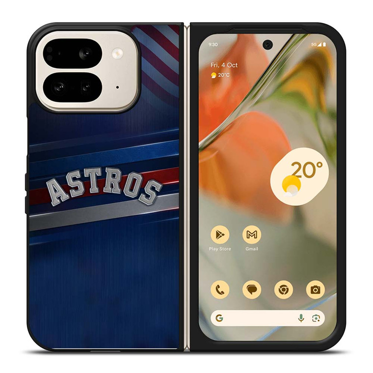 HOUSTON ASTROS AMERICAN FLAG Google Pixel 9 Pro Fold Case Cover
