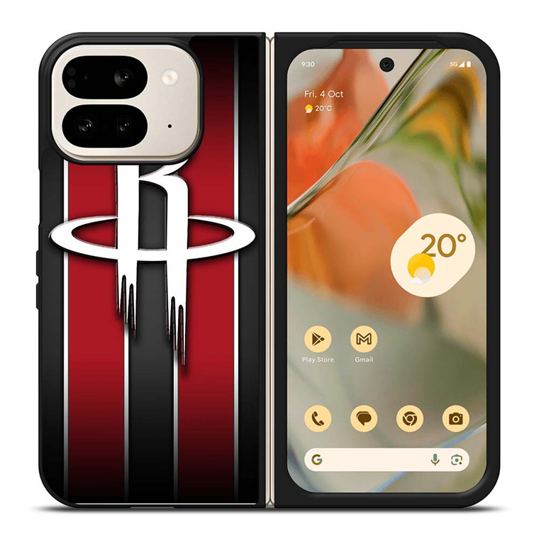 HOUSTON ROCKETS DOUBLE STRIPE Google Pixel 9 Pro Fold Case Cover