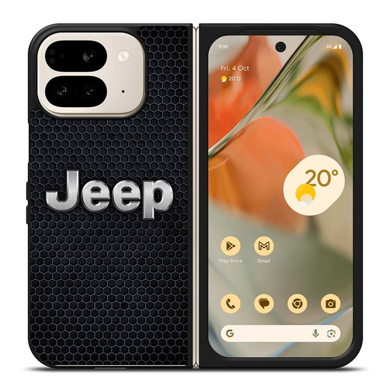 JEEP BLACK METAL LOGO Google Pixel 9 Pro Fold Case Cover
