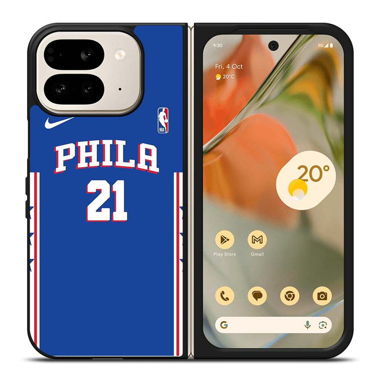 JOEL EMBIID PHILADELPHIA SIXERS NBA Google Pixel 9 Pro Fold Case Cover