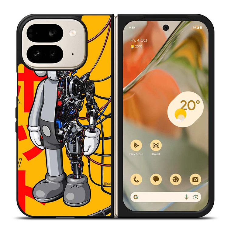 KAWS ROBOT ENGINE Google Pixel 9 Pro Fold Case Cover