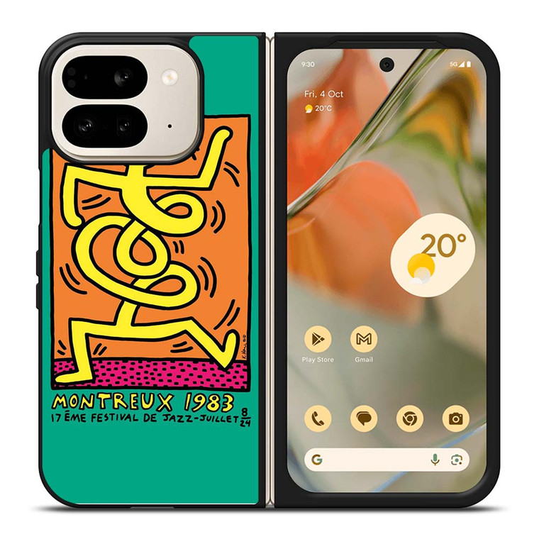 KEITH HARING MONTREUX 1983 Google Pixel 9 Pro Fold Case Cover