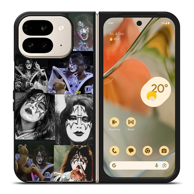 KISS BAND ACE FREHLEY COLLAGE Google Pixel 9 Pro Fold Case Cover