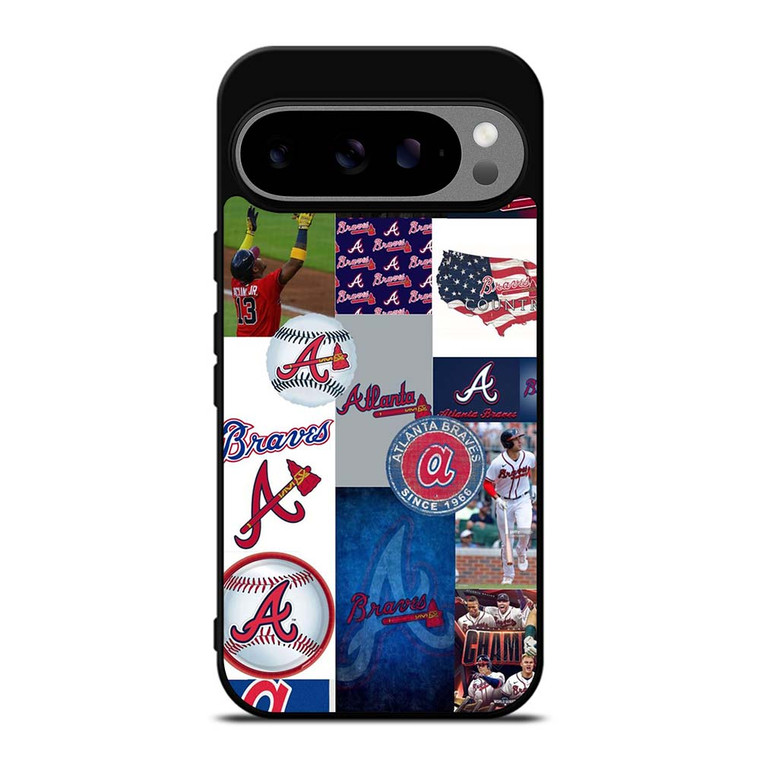 ATLANTA BRAVES COLLAGE WALL Google Pixel 9 Pro XL Case Cover