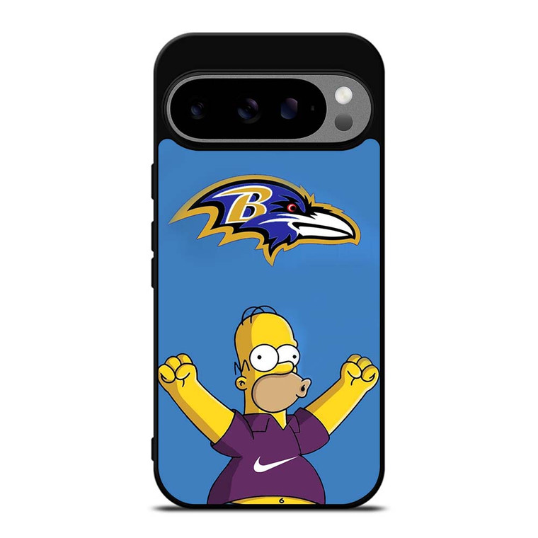 BALTIMORE RAVENS NIKE THE SIMPSONS Google Pixel 9 Pro XL Case Cover