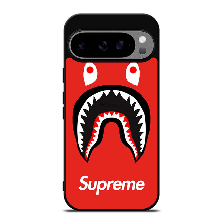 BAPE SHARK SUPREME RED Google Pixel 9 Pro XL Case Cover BAPE SHARK SUPREME RED Google Pixel 9 Pro XL Case Cover