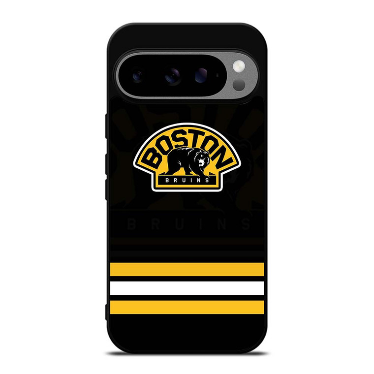 BOSTON BRUINS LOGO STRIPED Google Pixel 9 Pro XL Case Cover