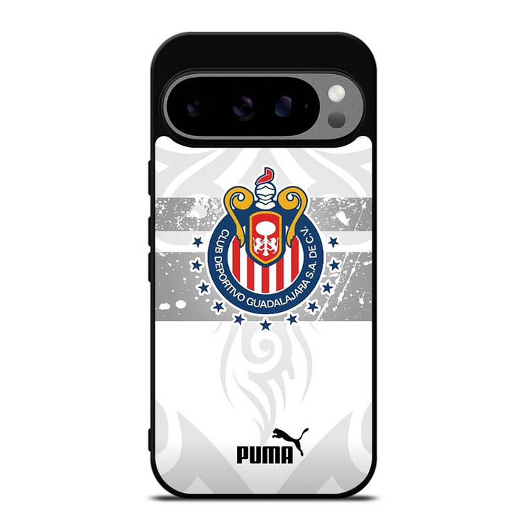 CLUB DEPORTIVO GUADALAJARA PUMA WHITE Google Pixel 9 Pro XL Case Cover CLUB DEPORTIVO GUADALAJARA PUMA WHITE Google Pixel 9 Pro XL Case Cover