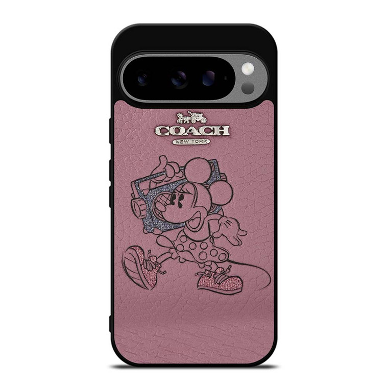 COACH NEW YORK PINK MICKEY MOUSE Google Pixel 9 Pro XL Case Cover COACH NEW YORK PINK MICKEY MOUSE Google Pixel 9 Pro XL Case Cover
