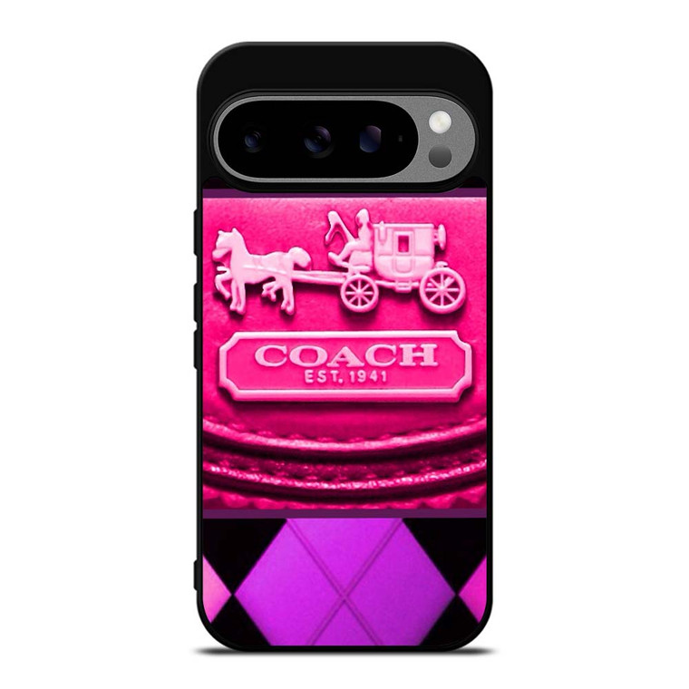COACH NEW YORK PURPLE PINK LOGO Google Pixel 9 Pro XL Case Cover