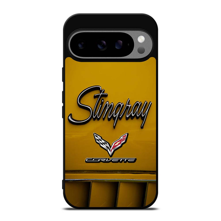 CORVETTE STINGRAY LOGO YELLOW Google Pixel 9 Pro XL Case Cover CORVETTE STINGRAY LOGO YELLOW Google Pixel 9 Pro XL Case Cover