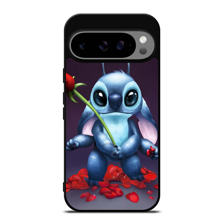 DISNEY STITCH AND ROSE FLOWER Google Pixel 9 Pro XL Case Cover