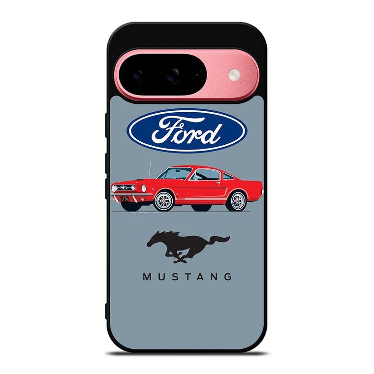 1965 FORD MUSTANG ILLUSTRATION Google Pixel 9 Case Cover