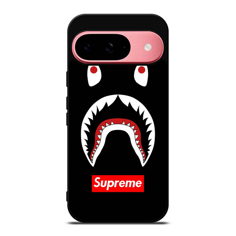 BAPE CAMO SHARK SUPREME BLACK Google Pixel 9 Case Cover BAPE CAMO SHARK SUPREME BLACK Google Pixel 9 Case Cover
