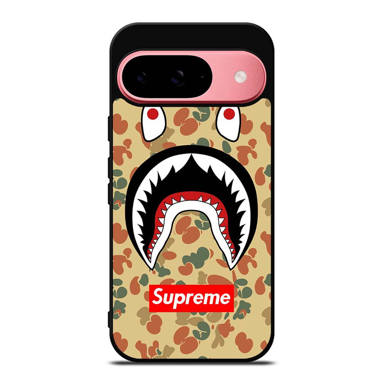 BAPE CAMO SHARK SUPREME Google Pixel 9 Case Cover