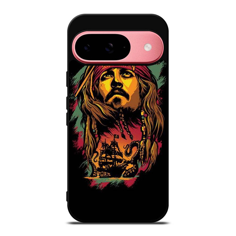 CAPTAIN JACK PIRATES OF THE CARIBBEAN ART Google Pixel 9 Case Cover CAPTAIN JACK PIRATES OF THE CARIBBEAN ART Google Pixel 9 Case Cover
