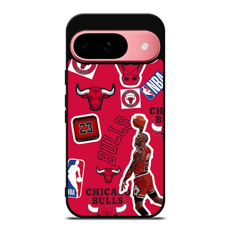 CHICAGO BULLS STICKER BOMB Google Pixel 9 Case Cover