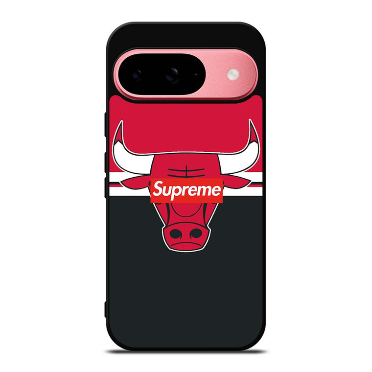 CHICAGO BULLS SUPREME LOGO Google Pixel 9 Case Cover