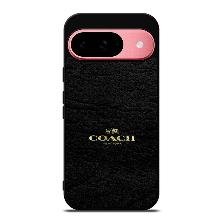 COACH LOGO TEXTURE BLACK Google Pixel 9 Case Cover