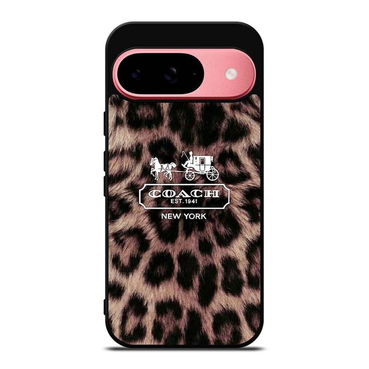 COACH NEW YORK LEOPARD Google Pixel 9 Case Cover