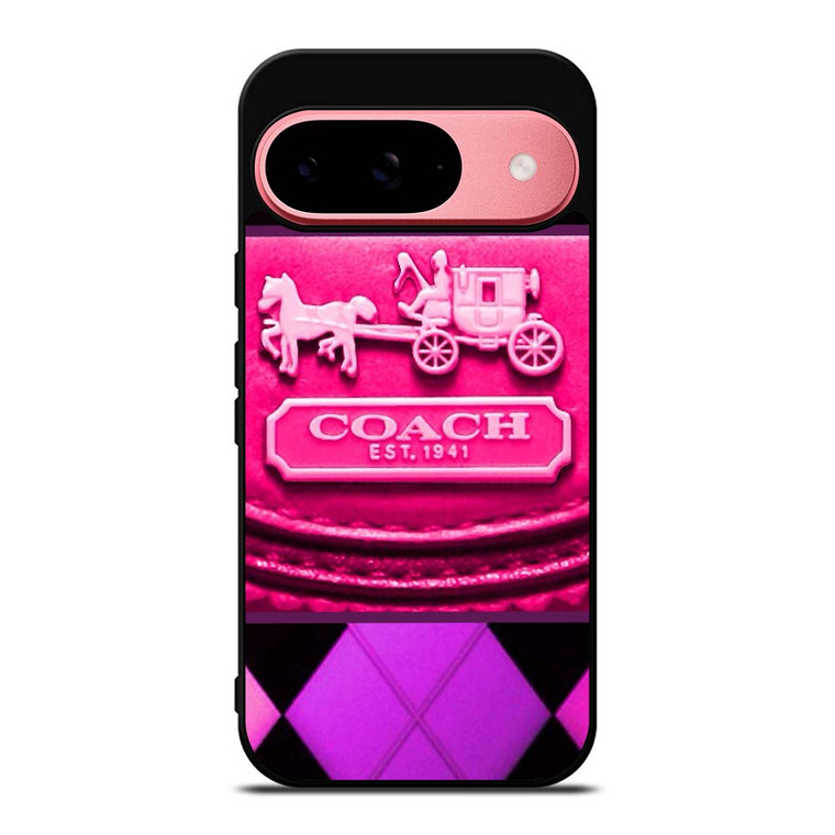 COACH NEW YORK PURPLE PINK LOGO Google Pixel 9 Case Cover