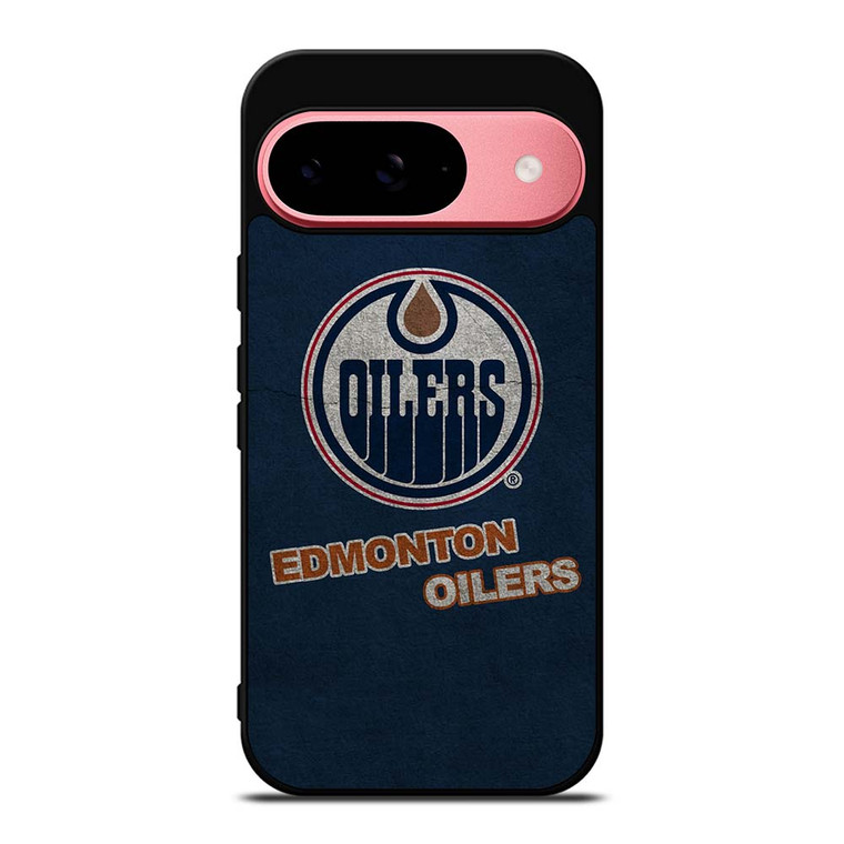 EDMONTON OILERS LOGO BLUE SUEDE Google Pixel 9 Case Cover