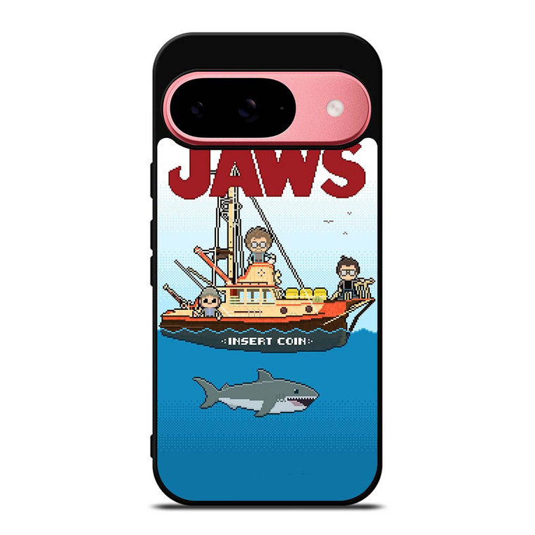 JAWS LOGO 8 BIT Google Pixel 9 Case Cover