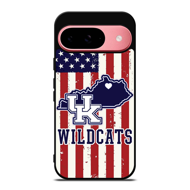 KENTUCKY WILDCATS AMERICAN FLAG Google Pixel 9 Case Cover