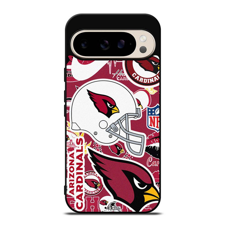 ARIZONA CARDINALS NFL STICKER BOMB Google Pixel 9 Pro Case Cover ARIZONA CARDINALS NFL STICKER BOMB Google Pixel 9 Pro Case Cover