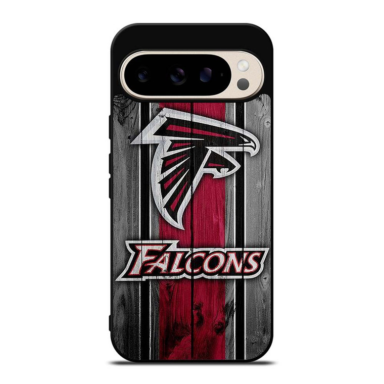 ATLANTA FALCONS WOODEN LOGO Google Pixel 9 Pro Case Cover