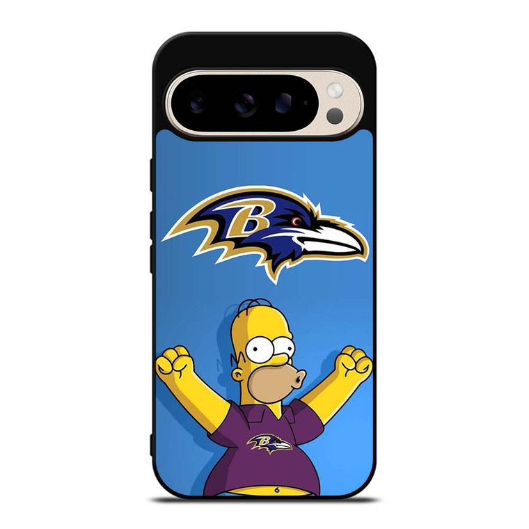 BALTIMORE RAVENS THE SIMPSON Google Pixel 9 Pro Case Cover