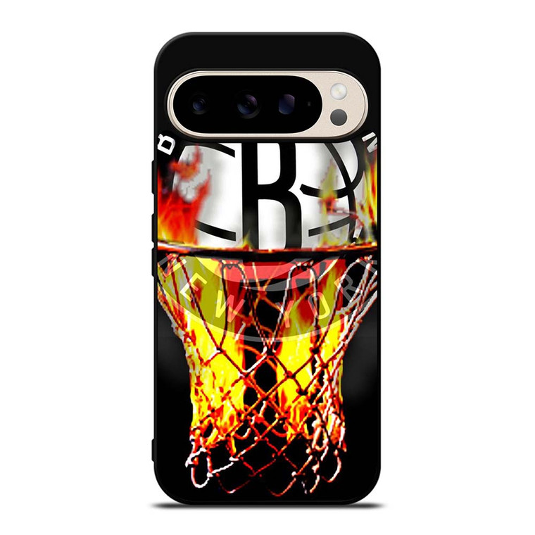 BROOKLYN NETS BASKETBALL RING Google Pixel 9 Pro Case Cover