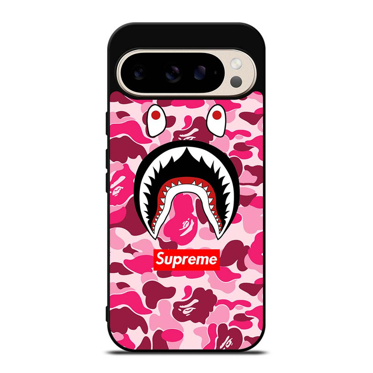 CAMO BATHING APE SUPREME PINK Google Pixel 9 Pro Case Cover