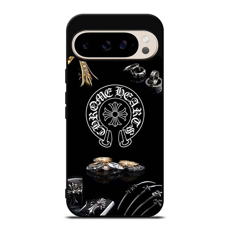 CHROME HEARTS METAL LOGO Google Pixel 9 Pro Case Cover
