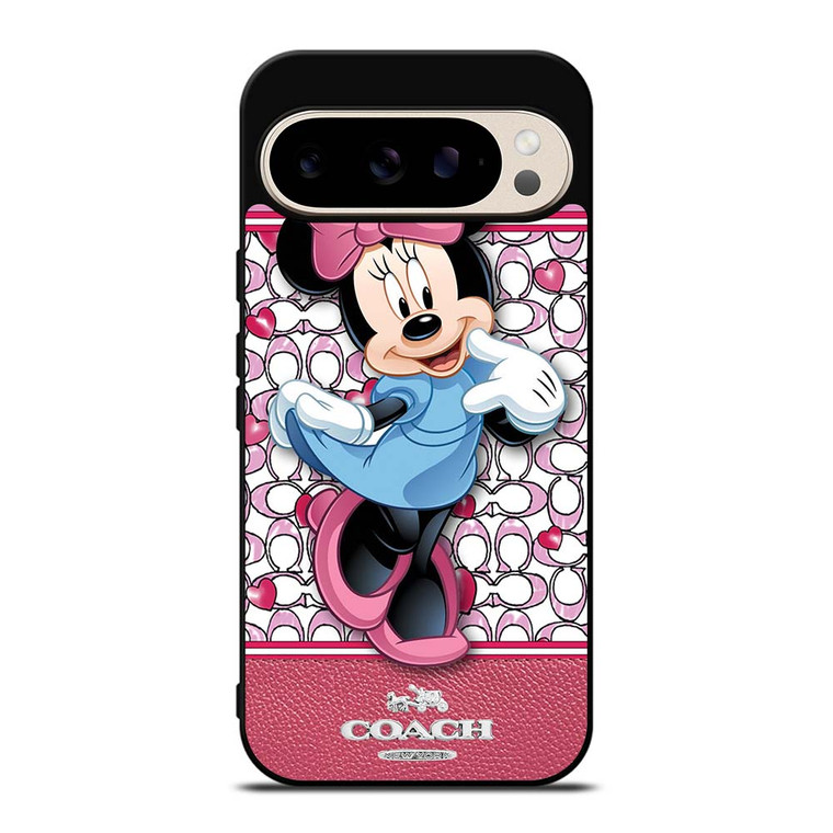 COACH MINNIE MOUSE PINK PATTERN Google Pixel 9 Pro Case Cover