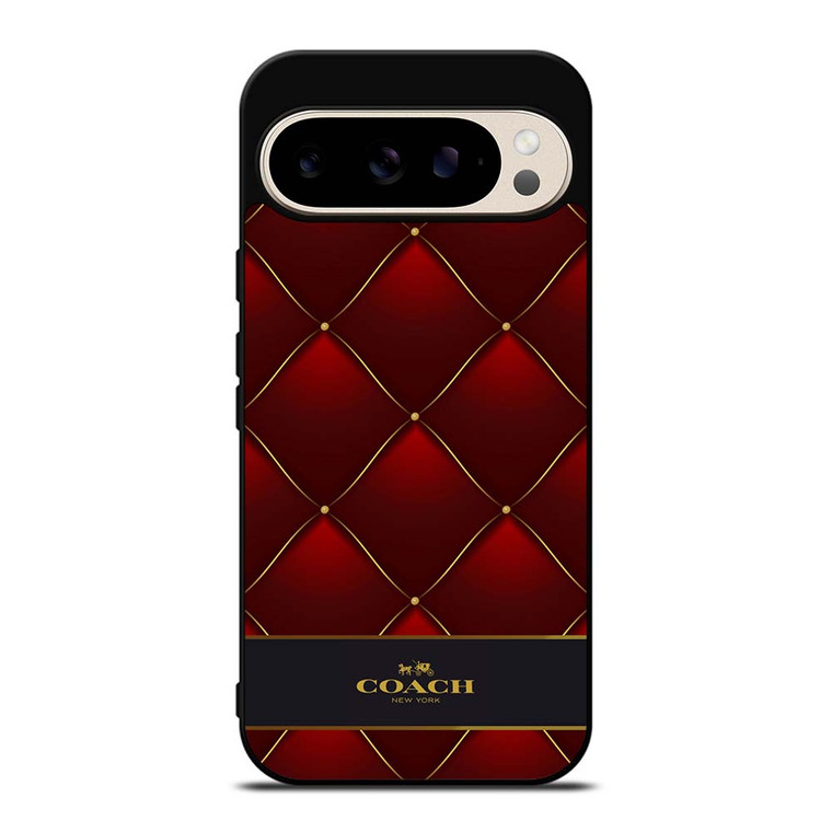 COACH NEW YORK RED GOLD Google Pixel 9 Pro Case Cover