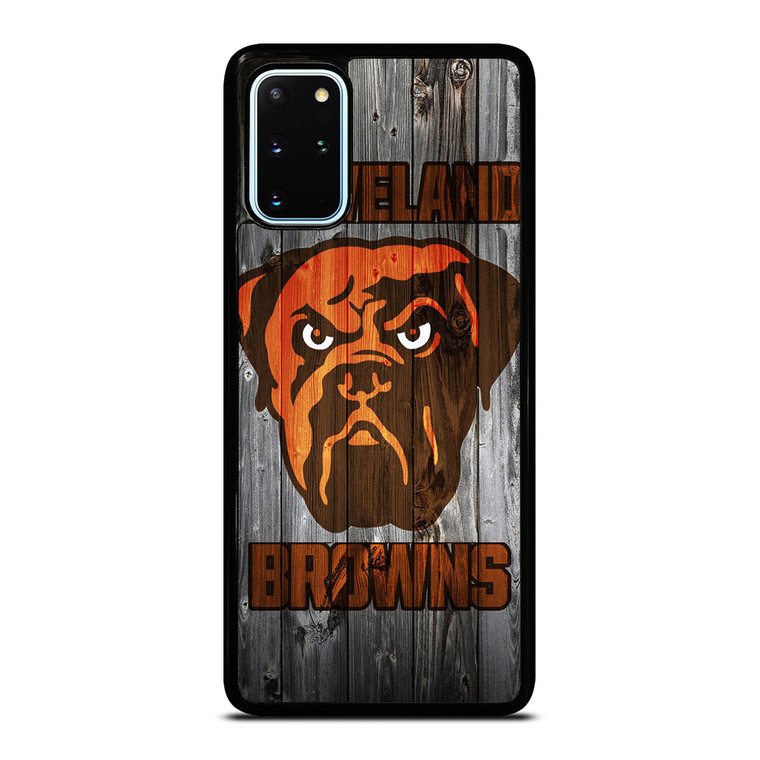 CLEVELAND BROWNS NFL FOOTBALL WOODEN LOGO Samsung Galaxy S20 Plus Case Cover