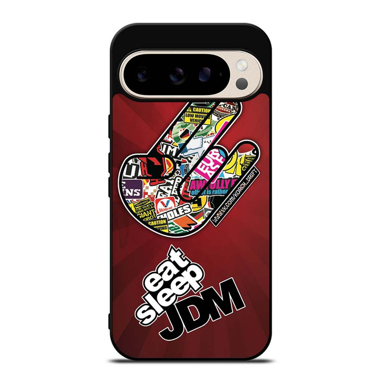 EAT SLEEP JDM LOGO Google Pixel 9 Pro Case Cover