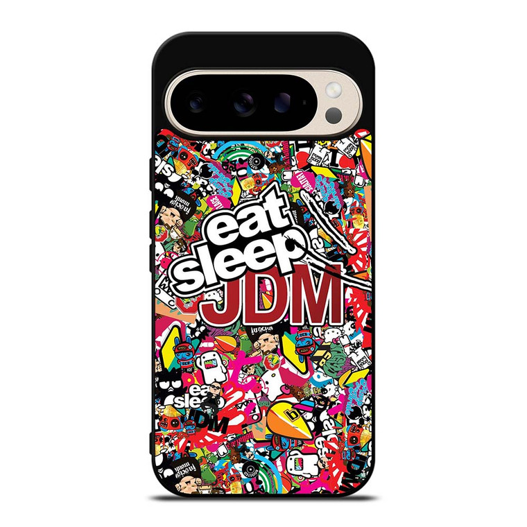 EAT SLEEP JDM STICKERS Google Pixel 9 Pro Case Cover
