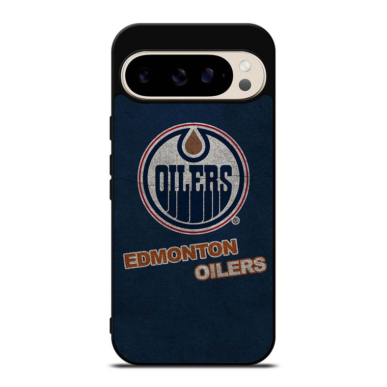 EDMONTON OILERS LOGO BLUE SUEDE Google Pixel 9 Pro Case Cover