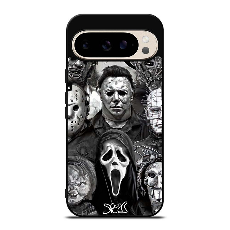 FAMOUS HORROR COLLAGE Google Pixel 9 Pro Case Cover