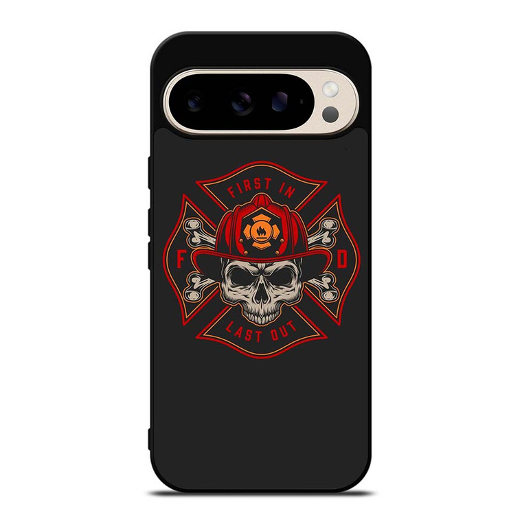 FIREFIGHTER FIREMAN SKULL LOGO Google Pixel 9 Pro Case Cover