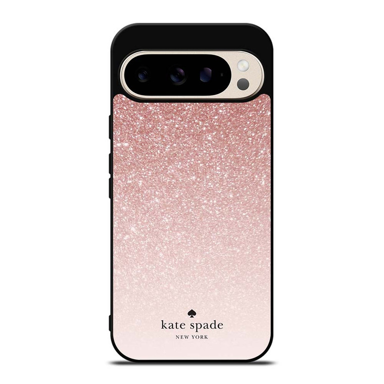 KATE SPADE NEW YORK ROSE WHITE GLITTER Google Pixel 9 Pro Case Cover