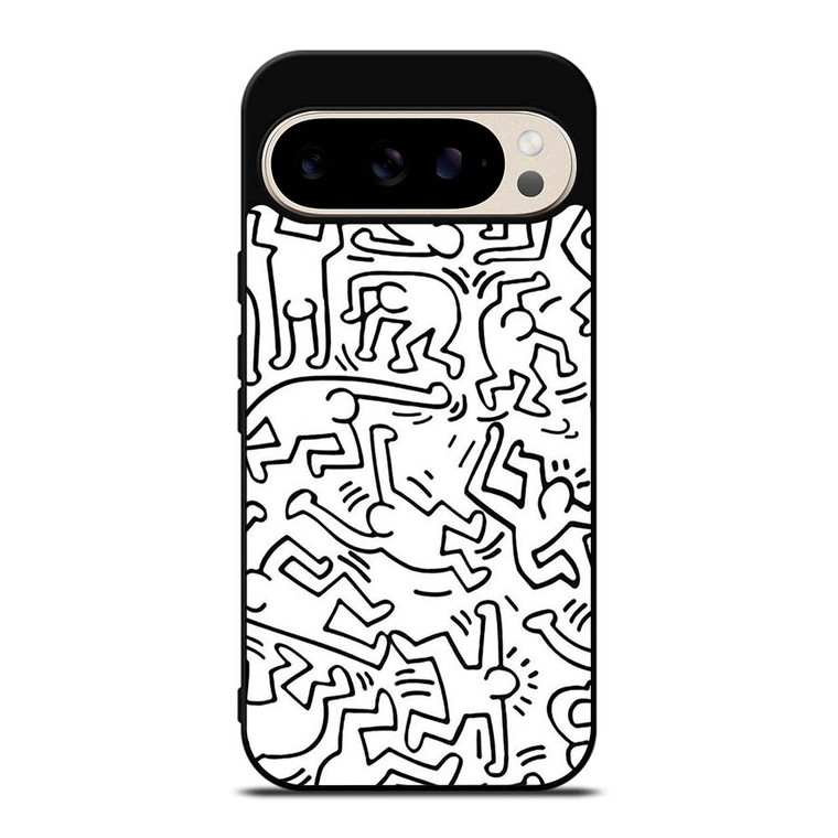 KEITH HARING BLACK WHITE Google Pixel 9 Pro Case Cover