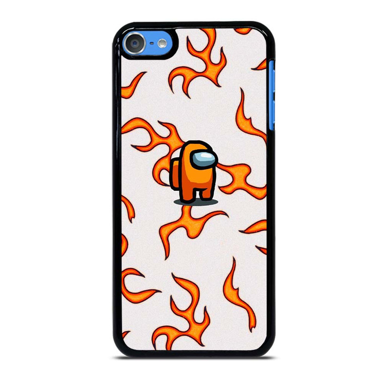 AMONG US ORANGE FLAMES iPod Touch 7 Case Cover