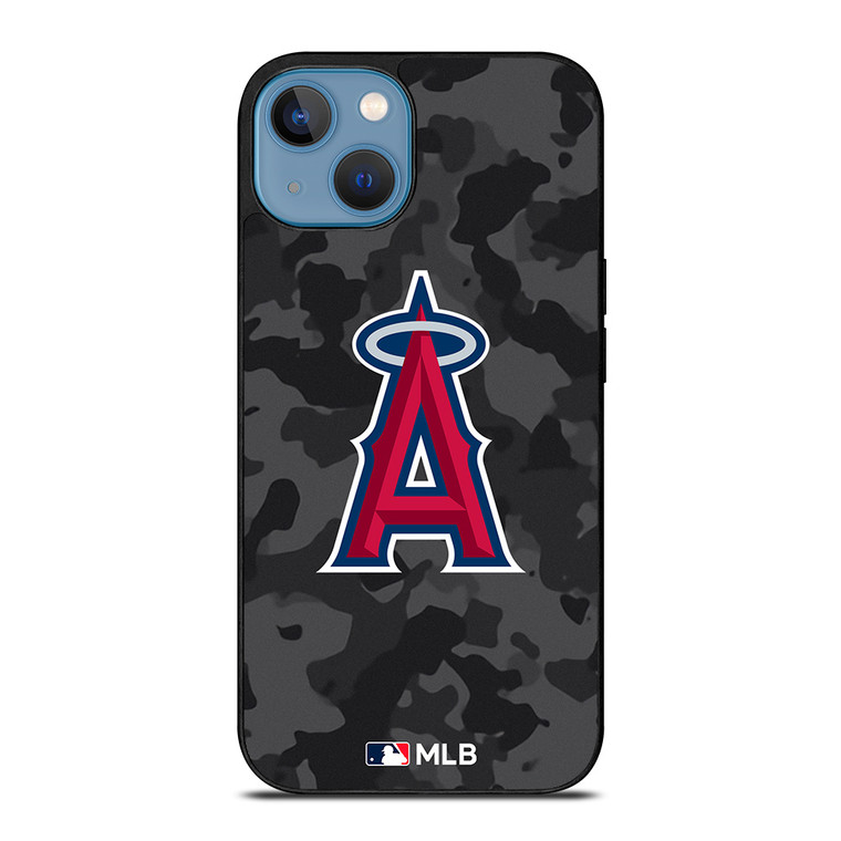 LOS ANGELES ANGELS BASEBALL BLACK CAMO iPhone 13 Case Cover