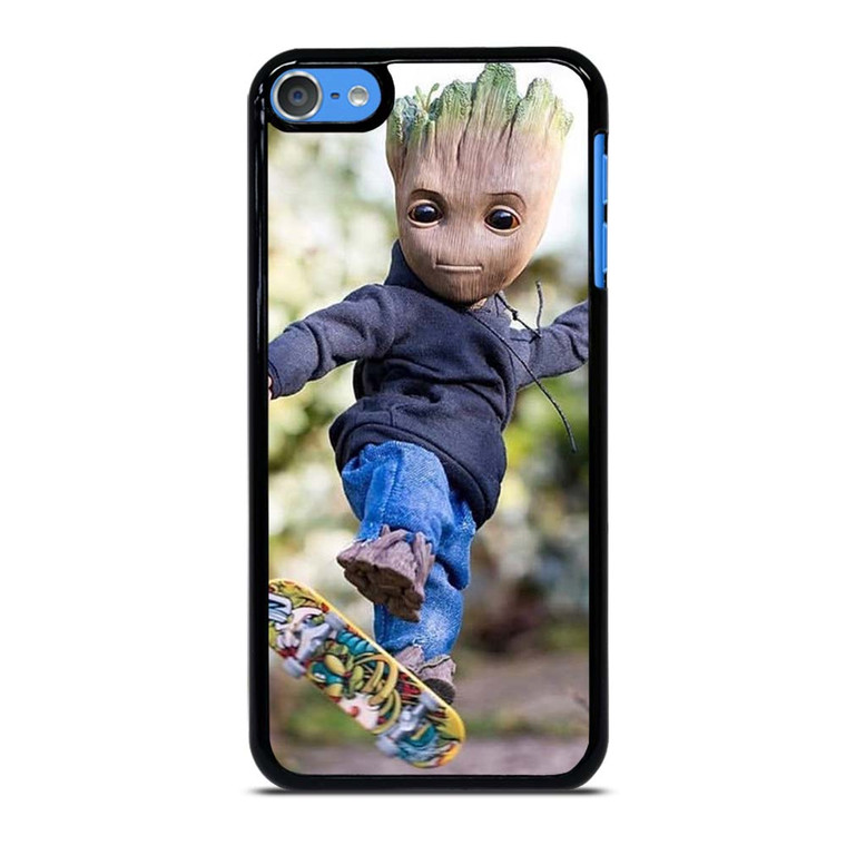 BABY GROOT SKATEBOARD iPod Touch 7 Case Cover